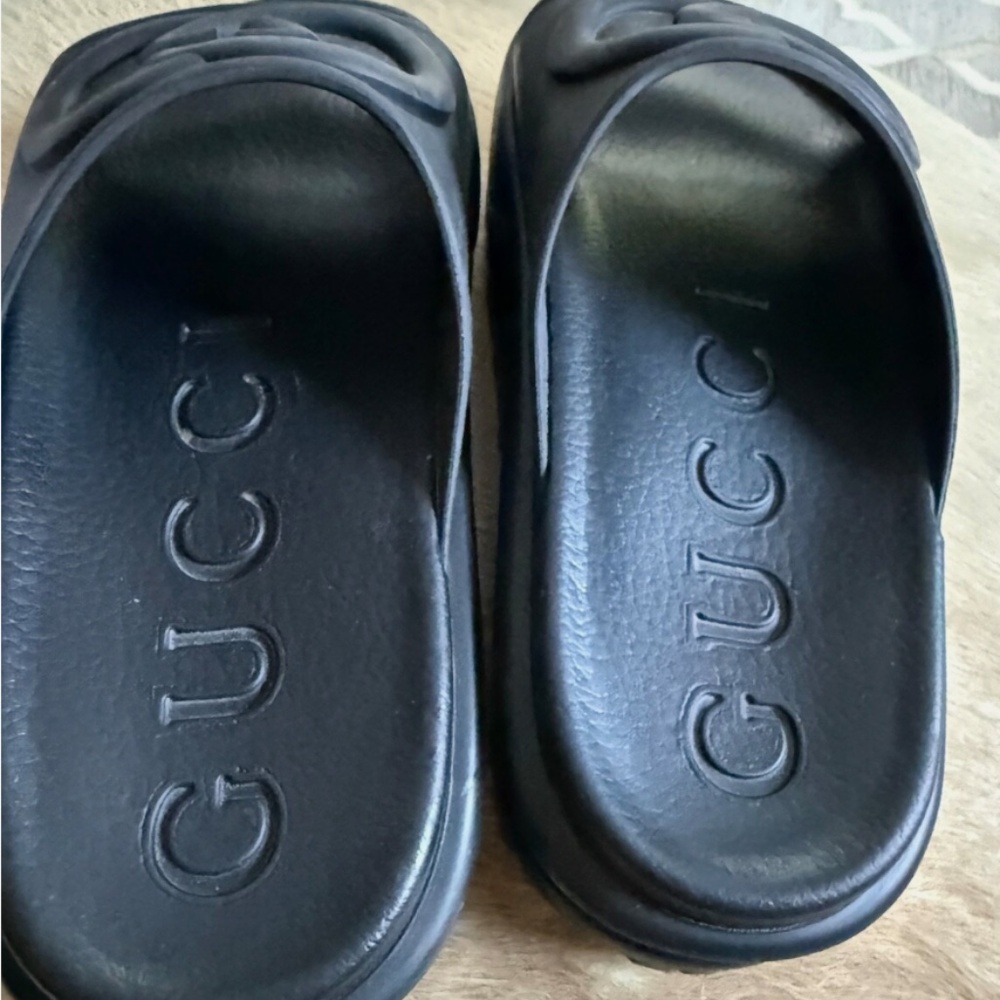 Gucci Women's GG Platform Slide Sandals - 36 - Picture 2 of 10